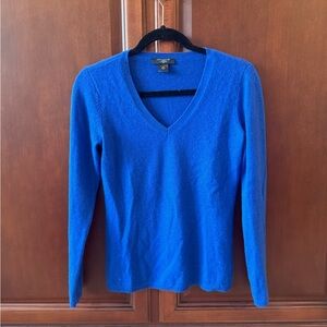 Ann Taylor cashmere weather jewel tone blue